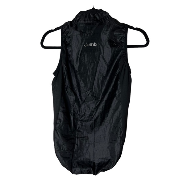 DHB Cycle Apparel Black Bike Vest Jersey Womens 10 Sleeveless Full Zip High Neck - Picture 6 of 9